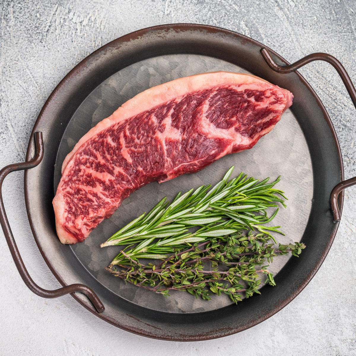 Grass-finished beef coulotte (picanha) steak from SK Prime Pastures
