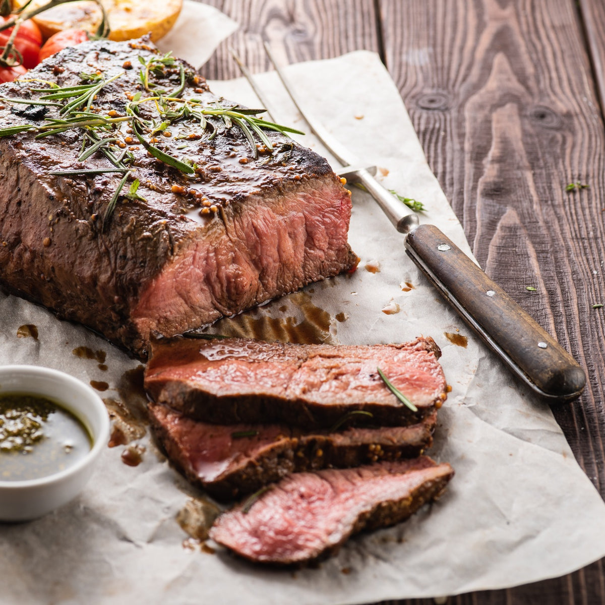 Grass-finished beef sirloin tip roast from SK Prime Pastures