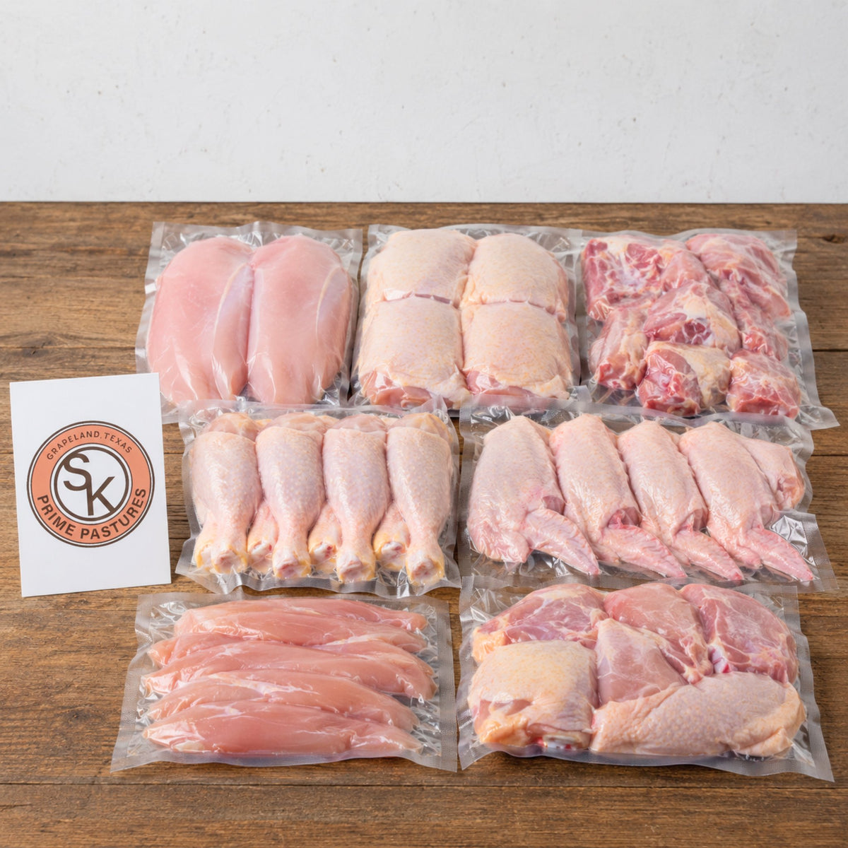 Cut-Up Chicken Bundle (3-pack) — SK Prime Pastures, Grapeland TX
