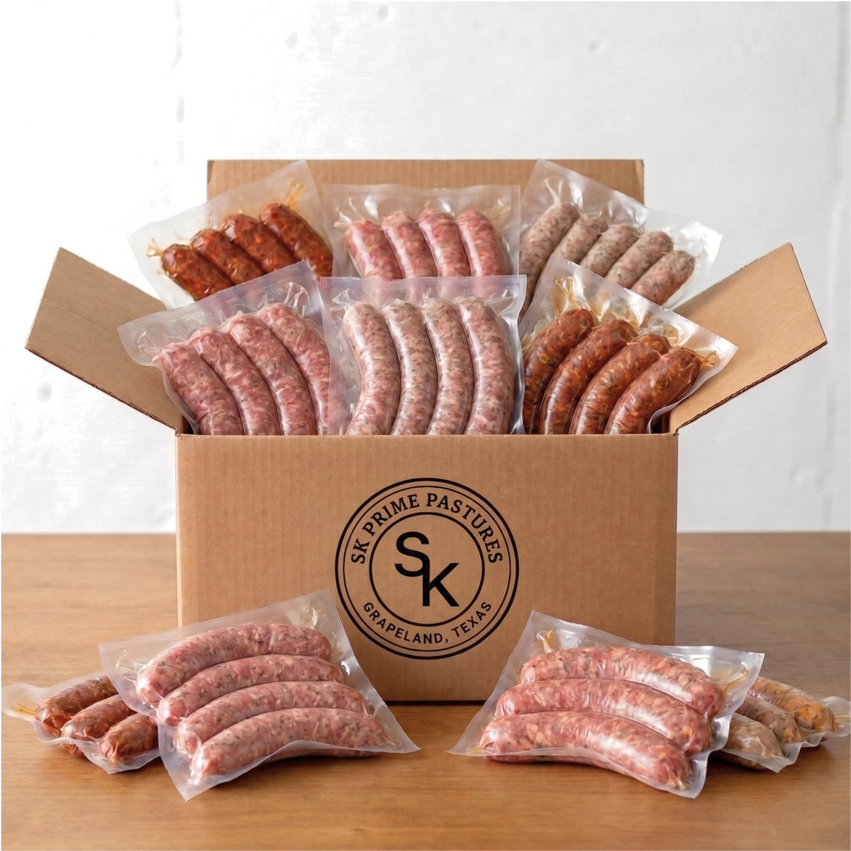 Link Sausage Freezer Box — SK Prime Pastures, Grapeland TX