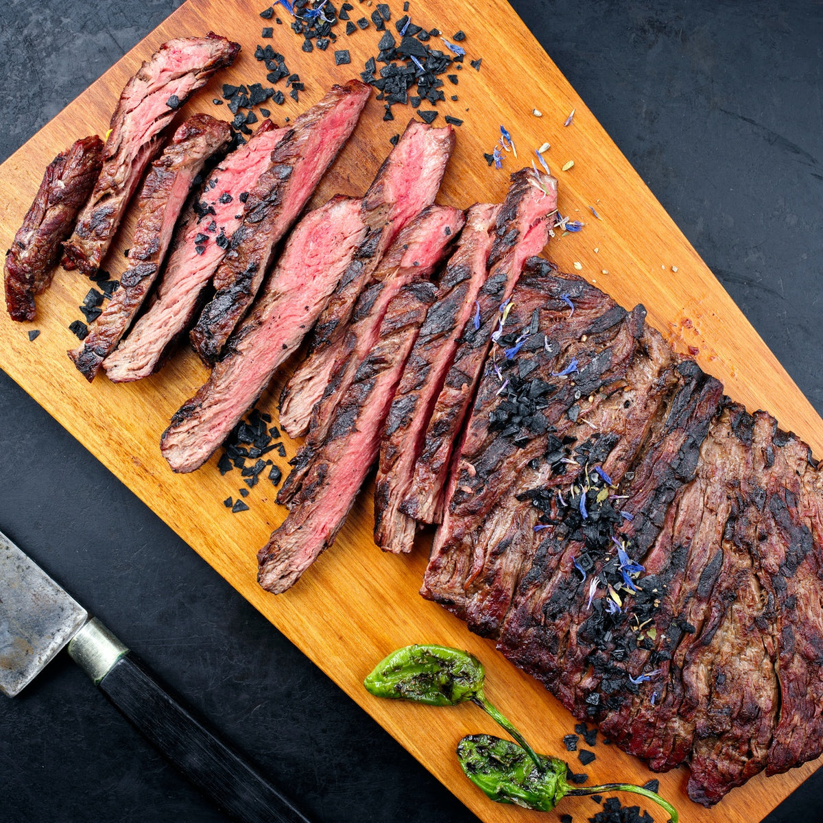 Grass-finished beef flank steak from SK Prime Pastures