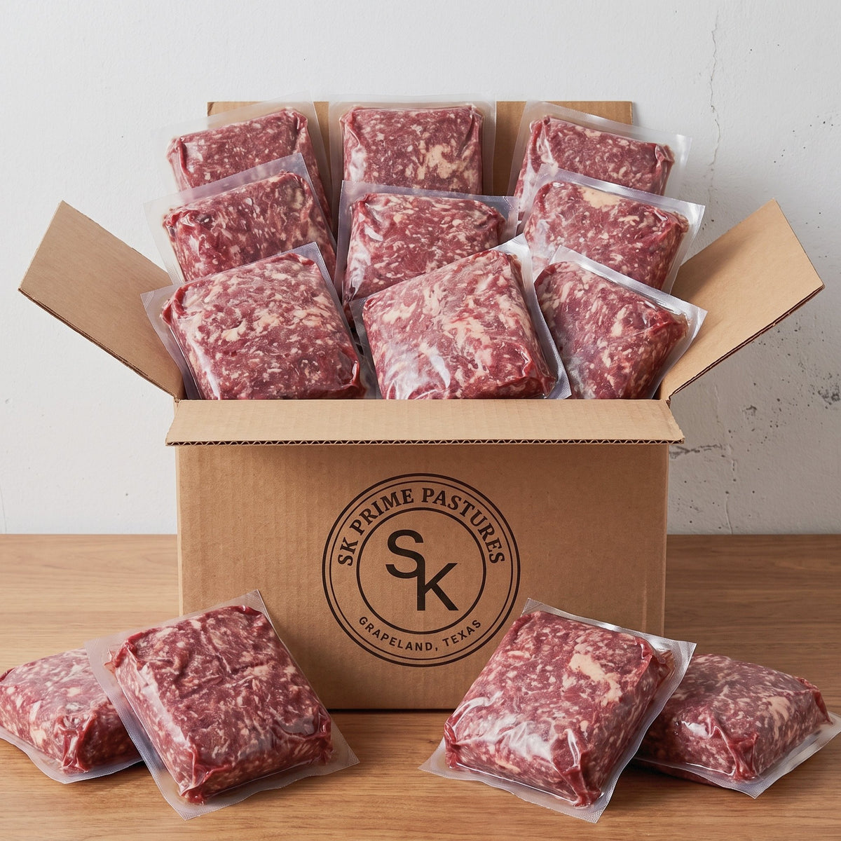 Ground Lamb Freezer Box — SK Prime Pastures, Grapeland TX