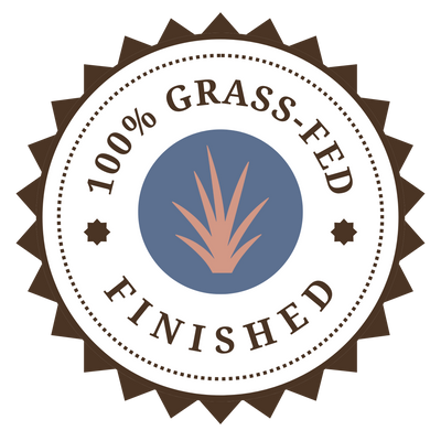 100% Grass-Fed Finished seal