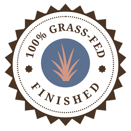 100% Grass-Fed Finished seal